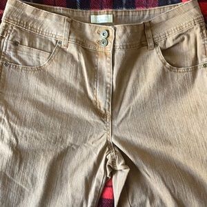 Christopher & Banks camel stretch jeans size 10